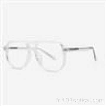 Lunettes Double Bridge Femme Et Homme Bleu Clair